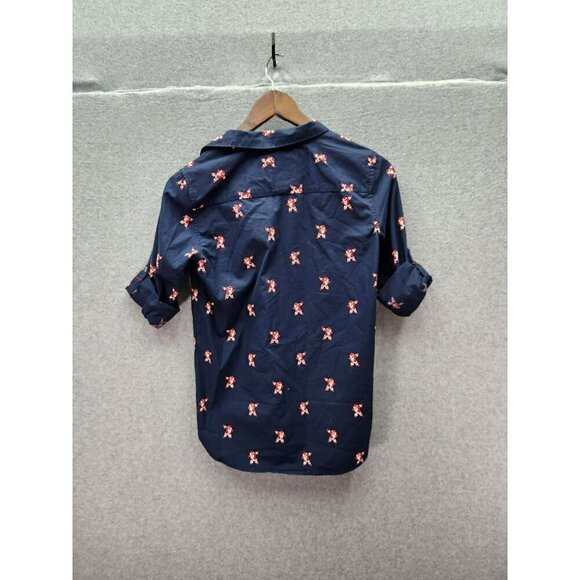 Denim & Flower Ricky Singh Dancing Santa  Boys Navy Button-Down - Picture 6 of 6